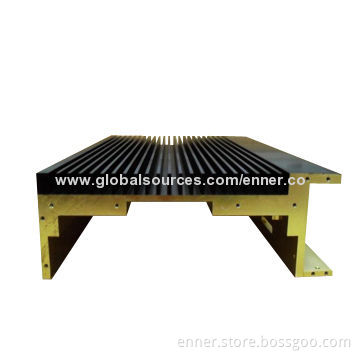 Aluminum Extrusions Black Painting Yellow Chromate Assembly Helicoil Heat-sink, 350*210*80mm Size